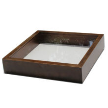 Wholesale Custom High Quality 10x10 inch Walnut Wood 3D Shadow Box Photo Picture Frame